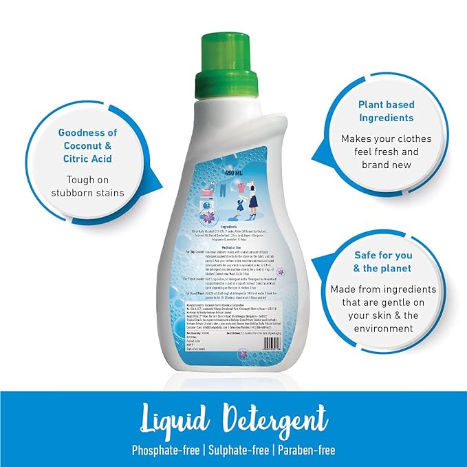 Tropical Dew Fabric Conditioner and Liquid Detergent - Combo Pack of 2