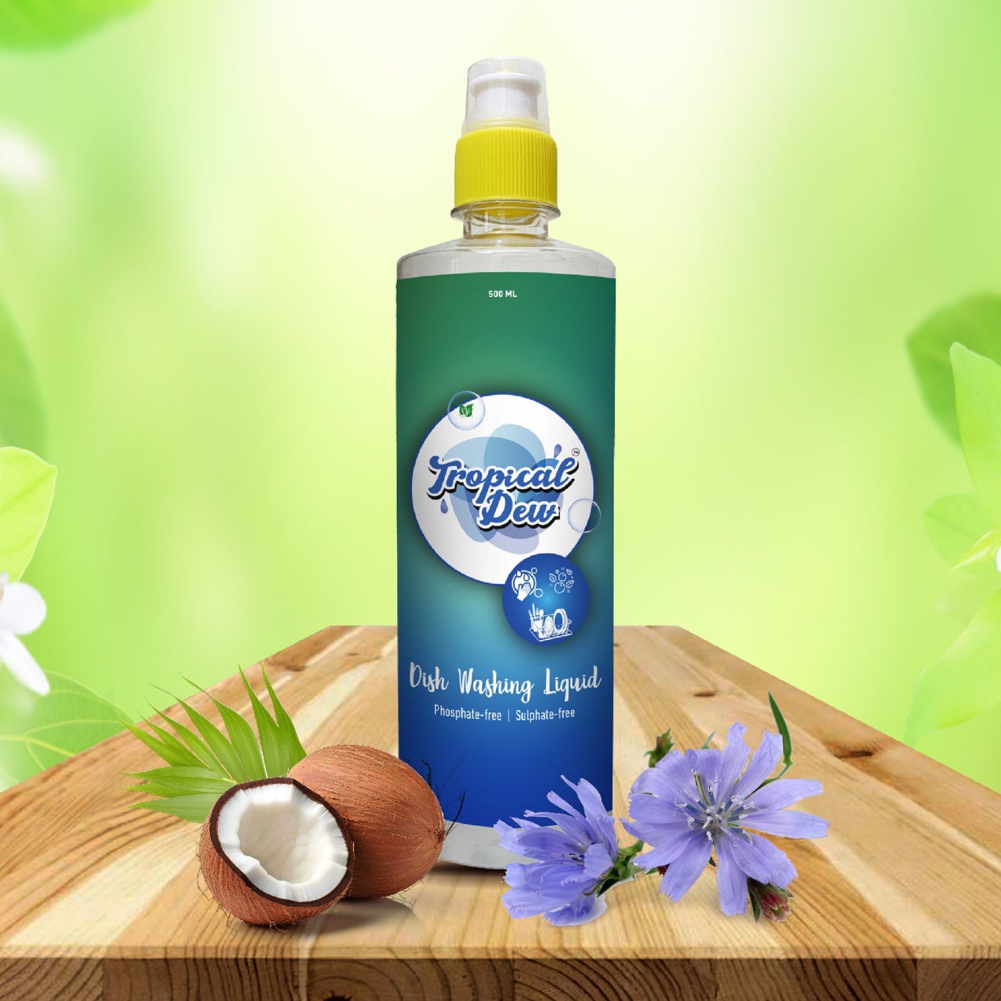 Dish Washing Liquid 500 ml |Bio Active Formulation Plant Based & Sustainable | Tough on Grease & Gentle on Hands
